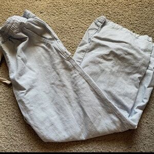 Aerie Women’s Blue and White Striped Pants